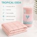 Ковдра літня IDEIA Tropical 175x210 см (двоспальна), штучний лебединий пух, легка, гіпоалергенна, рожева Ковдра літня IDEIA Tropical 175x210 см (двоспальна), штучний лебединий пух, легка, гіпоалергенна, рожева