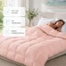 Ковдра літня IDEIA Tropical 175x210 см (двоспальна), штучний лебединий пух, легка, гіпоалергенна, рожева Ковдра літня IDEIA Tropical 175x210 см (двоспальна), штучний лебединий пух, легка, гіпоалергенна, рожева
