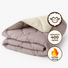 Ковдра зимова тепла Woolly, 140 x 210 см,полуторна, натуральна овеча вовна 400 гр/м2, бежева, ТМ IDEIA Ковдра зимова тепла Woolly, 140 x 210 см,полуторна, натуральна овеча вовна 400 гр/м2, бежева, ТМ IDEIA