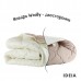 Ковдра вовняна Woolly IDEIA, 200 x 220 см, зимова, тепла, овеча вовна 400 г/м2