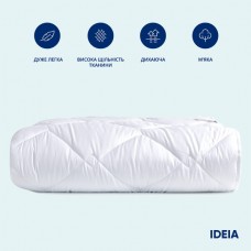 Ковдра зимова полуторна 155 x 210 см, антиалергенна, біла, тепла, ТМ IDEIA Ковдра зимова полуторна 155 x 210 см, антиалергенна, біла, тепла, ТМ IDEIA