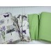 Комплект постільної білизни Листівка/салатовий, Turkish flannel Комплект постільної білизни Листівка/салатовий, Turkish flannel