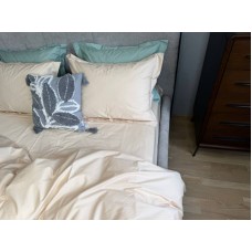 Комплект постільної білизни Beige, Перкаль Преміум, P109 ТМ Комфорт-текстиль Комплект постільної білизни Beige, Перкаль Преміум, P109 ТМ Комфорт-текстиль