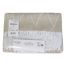 Плед Валенсія 140 x 200 см полуторний, 240S/VIVI білий пісочний, ТМ Vladi Плед Валенсія 140 x 200 см полуторний, 240S/VIVI білий пісочний, ТМ Vladi