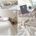 Плед покривало бавовняне Adina TM IDEIA 200 x 220 см молоко