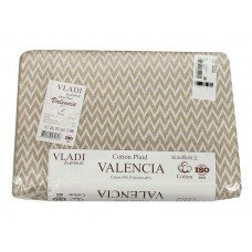 Плед бавовняний Валенсія 170 x 210 ТМ Vladi (ANTONIO пісочний) Плед бавовняний Валенсія 170 x 210 ТМ Vladi (ANTONIO пісочний)
