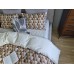 Комплект постільної білизни Плетені Сердечки Cotton 5D молочний Комплект постільної білизни Плетені Сердечки Cotton 5D молочний