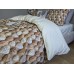 Комплект постільної білизни Плетені Сердечки Cotton 5D молочний Комплект постільної білизни Плетені Сердечки Cotton 5D молочний