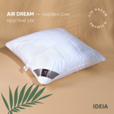 Подушка Air Dream Premium ТМ IDEIA 70 x 70 см два чохли на блискавці білій Подушка Air Dream Premium ТМ IDEIA 70 x 70 см два чохли на блискавці білій