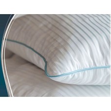 Подушка Daisy Restora 50x70 см з кантом, лебединий пух штучний 800 г, білий страйп сатин Подушка Daisy Restora 50x70 см з кантом, лебединий пух штучний 800 г, білий страйп сатин