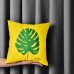Подушка декоративна Тропікал, 40 x 40 см, антиалергенна, з вишивкою, жовта, ТМ IDEIA Подушка декоративна Тропікал, 40 x 40 см, антиалергенна, з вишивкою, жовта, ТМ IDEIA