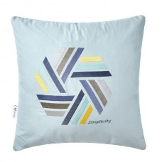 Подушка декоративна Rain з вишивкою ТМ IDEIA 50 x 50 см мята/Simplicity Подушка декоративна Rain з вишивкою ТМ IDEIA 50 x 50 см мята/Simplicity