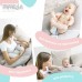 Подушка для вагітних та годування 30 x 190 см, сіра в горошок, ТM PAPAELLA Подушка для вагітних та годування 30 x 190 см, сіра в горошок, ТM PAPAELLA