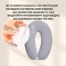 U-подібна подушка для вагітних та годування SeiDesign 30 x 190 см, трикотаж, гіпоалергенна, бавовняна наволочка на блискавці, сіро-бежева U-подібна подушка для вагітних та годування SeiDesign 30 x 190 см, трикотаж, гіпоалергенна, бавовняна наволочка на блискавці, сіро-бежева