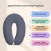 U-подібна подушка для вагітних SeiDesign 30 x 190 см, для сну та годування, бавовна, знімна наволочка, темно-сіра U-подібна подушка для вагітних SeiDesign 30 x 190 см, для сну та годування, бавовна, знімна наволочка, темно-сіра