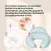 Подушка для годування 60 x 70 x 16 см, для зручності мами, блакитна з блискавкою, ТM IDEIA