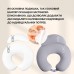 Подушка для годування диван 60 х 70 х 16 см антиалергенна бавовна, для комфорту мами, на блискавці сіро-бежева Подушка для годування диван 60 х 70 х 16 см антиалергенна бавовна, для комфорту мами, на блискавці сіро-бежева