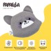 Подушка грілка Обіймашка з насінням льону ТM PAPAELLA 18 x 18 см єнот Подушка грілка Обіймашка з насінням льону ТM PAPAELLA 18 x 18 см єнот