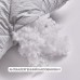 Подушка NORDIC COMFORT+ IDEIA 70 x 70 см чохол стьобаний з блискавкою антиалергенне волокно сіра