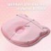 Подушка ортопедична дитяча BabyComfort 27 x 22 x 3 см, з ефектом пам’яті, рожева у формі ведмедика, ТМ PAPAELLA