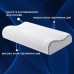 Подушка ортопедична NeckWave 60 x 40 x 11/9 см, анатомічна з ефектом пам’яті, ТМ IDEIA