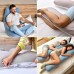 Подушка П-подібна для сну та відпочинку стьобана 140 x 75 x 20 см, U-shape, з наволочкою на блискавці, антиалергенна