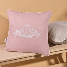 Подушка ROYAL з вишивкою ТМ IDEIA 45 x 45 см пудра Подушка ROYAL з вишивкою ТМ IDEIA 45 x 45 см пудра
