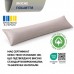 Подушка з наволочкою NORDIC+ 40 x 140 см., антиалергенна на блискавці, біло-сіра, ТМ IDEIA