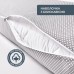 Подушка з наволочкою NORDIC+ 40 x 140 см., антиалергенна на блискавці, біло-сіра, ТМ IDEIA