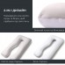Подушка U-shape, П-подібна для вагітних та відпочинку ТМ IDEIA 140 x 75 x 20 см сіро/біла