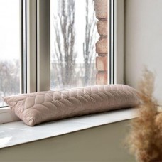 Подушка валик 15 x 90 см., декоративна, утеплювач для вікон та дверей, коса бежева, ТМ IDEIA Подушка валик 15 x 90 см., декоративна, утеплювач для вікон та дверей, коса бежева, ТМ IDEIA