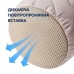 Подушка валик NORDIC COMFORT 15 x 40 см. з повітропроникною вставкою, бежева, ТМ IDEIA