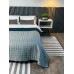 Покривало ArCloud 140 x 215 стьобане двостороннє в сумцi (Romb - Grey+Indian Teal) Покривало ArCloud 140 x 215 стьобане двостороннє в сумцi (Romb - Grey+Indian Teal)