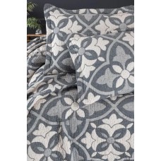 Покривало муслінове Blooming Bedspread 240 x 260 + наволочки 2 шт 50 x 70 (Pandora Blue), ТМ First Choice Покривало муслінове Blooming Bedspread 240 x 260 + наволочки 2 шт 50 x 70 (Pandora Blue), ТМ First Choice