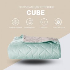 Покрывало ЛЮКС TM IDEIA 240 x 260 см мята/св.сірий Покрывало ЛЮКС TM IDEIA 240 x 260 см мята/св.сірий