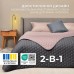 Покривало на ліжко сірий/беж Silhouette 240 x 260 IDEIA двостороннє, міцна стібка тканини, антиалергенне волокно Покривало на ліжко сірий/беж Silhouette 240 x 260 IDEIA двостороннє, міцна стібка тканини, антиалергенне волокно