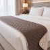 Покривало Саше Hotel Style 70 x 240 см мікрофібра двостороннє стьобане готельне шоколад, беж Покривало Саше Hotel Style 70 x 240 см мікрофібра двостороннє стьобане готельне шоколад, беж