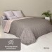 Покривало стьобане двостороннє стиль IZZI TM IDEIA 220 x 240 см сірий/беж