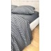 Постільна білизна Style Washed Cotton, варена бавовна, сіра в чорну смужку
