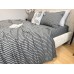 Постільна білизна Style Washed Cotton, варена бавовна, сіра в чорну смужку