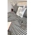 Постільна білизна Style Washed Cotton, варена бавовна, сіра в чорну смужку