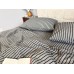 Постільна білизна Style Washed Cotton, варена бавовна, сіра в чорну смужку