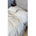 Постільна білизна Magic Washed Cotton, варена бавовна в тонку чорну смужку