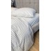 Постільна білизна Magic Washed Cotton, варена бавовна в тонку чорну смужку