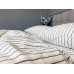 Постільна білизна Magic Washed Cotton, варена бавовна в тонку чорну смужку