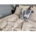 Постільна білизна Mini Bell Washed Cotton, кремова варена бавовна у тонку бежеву смужку