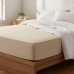 Простирадло трикотажне, 140/160 x 200 x 35 см, на гумці, беж, ТМ IDEIA