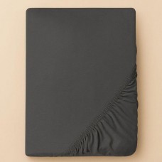 Простирадло трикотажне, 140/160 x 200 x 35 см, на гумці, темно-сіре, ТМ IDEIA Простирадло трикотажне, 140/160 x 200 x 35 см, на гумці, темно-сіре, ТМ IDEIA