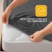 Простирадло трикотажне, 80/90 x 200 x 35 см, на гумці, темно-сіра, ТМ IDEIA Простирадло трикотажне, 80/90 x 200 x 35 см, на гумці, темно-сіра, ТМ IDEIA