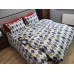 Комплект постільної білизни Ромб синій, Turkish flannel